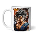 Casa si Gradina - Bucatarie si vesela - Cani si pahare - Cani si cesti - Cana alba personalizata, Goku musculos, INOVATIX®. 330ml - Infinity.ro