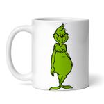 Casa si Gradina - Bucatarie si vesela - Cani si pahare - Cani si cesti - Cana alba personalizata, Grinch cu burta, INOVATIX®. 330ml - Infinity.ro