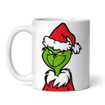 Casa si Gradina - Bucatarie si vesela - Cani si pahare - Cani si cesti - Cana alba personalizata, Grinch se uita la tine cu interes, INOVATIX®. 330ml - Infinity.ro