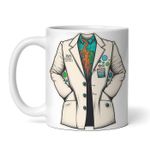 Casa si Gradina - Bucatarie si vesela - Cani si pahare - Cani si cesti - Cana alba personalizata, Haina de laborator, INOVATIX®. 330ml - Infinity.ro