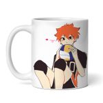 Casa si Gradina - Bucatarie si vesela - Cani si pahare - Cani si cesti - Cana alba personalizata, Haikyuu cu mingea, INOVATIX®. 330ml - Infinity.ro