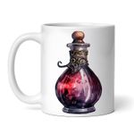 Casa si Gradina - Bucatarie si vesela - Cani si pahare - Cani si cesti - Cana alba personalizata, Halloween  Sticla cu potiune magica rosie, INOVATIX®. 330ml - Infinity.ro