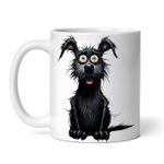 Casa si Gradina - Bucatarie si vesela - Cani si pahare - Cani si cesti - Cana alba personalizata, Halloween Caine negru, INOVATIX®. 330ml - Infinity.ro