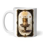 Casa si Gradina - Bucatarie si vesela - Cani si pahare - Cani si cesti - Cana alba personalizata, Halloween Tarot Lumanare, INOVATIX®. 330ml - Infinity.ro