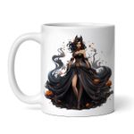 Casa si Gradina - Bucatarie si vesela - Cani si pahare - Cani si cesti - Cana alba personalizata, Halloween Vrajitoarea sexy, INOVATIX®. 330ml - Infinity.ro