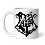 Casa si Gradina - Bucatarie si vesela - Cani si pahare - Cani si cesti - Cana alba personalizata, Harry Potter Scoala Hogwarts , INOVATIX®. 330ml - Infinity.ro