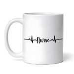 Casa si Gradina - Bucatarie si vesela - Cani si pahare - Cani si cesti - Cana alba personalizata, Heart Nurse, INOVATIX®. 330ml - Infinity.ro