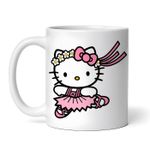 Casa si Gradina - Bucatarie si vesela - Cani si pahare - Cani si cesti - Cana alba personalizata, Hello Kitty balerina, INOVATIX®. 330ml - Infinity.ro