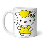 Casa si Gradina - Bucatarie si vesela - Cani si pahare - Cani si cesti - Cana alba personalizata, Hello Kitty fericita, INOVATIX®. 330ml - Infinity.ro