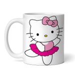 Casa si Gradina - Bucatarie si vesela - Cani si pahare - Cani si cesti - Cana alba personalizata, Hello Kitty dansand, INOVATIX®. 330ml - Infinity.ro