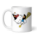 Casa si Gradina - Bucatarie si vesela - Cani si pahare - Cani si cesti - Cana alba personalizata, Hello Kitty vrajitoare pe matura, INOVATIX®. 330ml - Infinity.ro