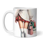 Casa si Gradina - Bucatarie si vesela - Cani si pahare - Cani si cesti - Cana alba personalizata, Picioare de femeie sexy cu cadouri de craciun Inna, INOVATIX®. 330ml - Infinity.ro