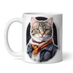 Casa si Gradina - Bucatarie si vesela - Cani si pahare - Cani si cesti - Cana alba personalizata, Pisica American wirehair cu jacheta, INOVATIX®. 330ml - Infinity.ro
