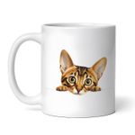 Casa si Gradina - Bucatarie si vesela - Cani si pahare - Cani si cesti - Cana alba personalizata, Pisica Bengal maronie, INOVATIX®. 330ml - Infinity.ro