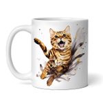 Casa si Gradina - Bucatarie si vesela - Cani si pahare - Cani si cesti - Cana alba personalizata, Pisica Bengaleza, INOVATIX®. 330ml - Infinity.ro