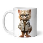 Casa si Gradina - Bucatarie si vesela - Cani si pahare - Cani si cesti - Cana alba personalizata, Pisica Cleo, INOVATIX®. 330ml - Infinity.ro