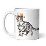 Casa si Gradina - Bucatarie si vesela - Cani si pahare - Cani si cesti - Cana alba personalizata, Pisica cu joben, INOVATIX®. 330ml - Infinity.ro