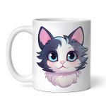 Casa si Gradina - Bucatarie si vesela - Cani si pahare - Cani si cesti - Cana alba personalizata, Pisica Coco, INOVATIX®. 330ml - Infinity.ro