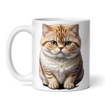 Casa si Gradina - Bucatarie si vesela - Cani si pahare - Cani si cesti - Cana alba personalizata, Pisica exotic shorthair, INOVATIX®. 330ml - Infinity.ro