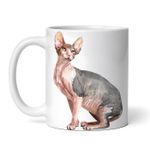 Casa si Gradina - Bucatarie si vesela - Cani si pahare - Cani si cesti - Cana alba personalizata, Pisica fara par si urechi lungi, INOVATIX®. 330ml - Infinity.ro