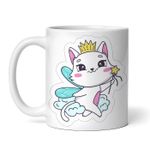 Casa si Gradina - Bucatarie si vesela - Cani si pahare - Cani si cesti - Cana alba personalizata, Pisica fermecata, INOVATIX®. 330ml - Infinity.ro