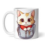 Casa si Gradina - Bucatarie si vesela - Cani si pahare - Cani si cesti - Cana alba personalizata, Pisica Izzy, INOVATIX®. 330ml - Infinity.ro