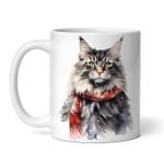 Casa si Gradina - Bucatarie si vesela - Cani si pahare - Cani si cesti - Cana alba personalizata, Pisica Maine Coon, INOVATIX®. 330ml - Infinity.ro