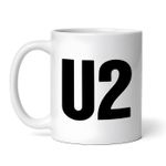 Casa si Gradina - Bucatarie si vesela - Cani si pahare - Cani si cesti - Cana alba personalizata, U2, INOVATIX®. 330ml - Infinity.ro