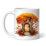 Casa si Gradina - Bucatarie si vesela - Cani si pahare - Cani si cesti - Cana alba personalizata, Usa magica din copac, INOVATIX®. 330ml - Infinity.ro