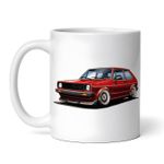 Casa si Gradina - Bucatarie si vesela - Cani si pahare - Cani si cesti - Cana alba personalizata, Volkswagen Golf Mk1, INOVATIX®. 330ml - Infinity.ro