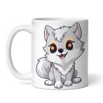 Casa si Gradina - Bucatarie si vesela - Cani si pahare - Cani si cesti - Cana alba personalizata, Vulpita Chelsea, INOVATIX®. 330ml - Infinity.ro