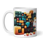 Casa si Gradina - Bucatarie si vesela - Cani si pahare - Cani si cesti - Cana alba personalizata, Joc puzzle cu cuburi colorate, INOVATIX®. 330ml - Infinity.ro