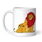 Casa si Gradina - Bucatarie si vesela - Cani si pahare - Cani si cesti - Cana alba personalizata, King Lion si Simba, INOVATIX®. 330ml - Infinity.ro