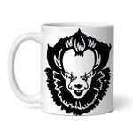 Casa si Gradina - Bucatarie si vesela - Cani si pahare - Cani si cesti - Cana alba personalizata, Pennywise in costum, INOVATIX®. 330ml - Infinity.ro