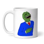 Casa si Gradina - Bucatarie si vesela - Cani si pahare - Cani si cesti - Cana alba personalizata, Pepe the Frog meme, INOVATIX®. 330ml - Infinity.ro