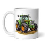 Casa si Gradina - Bucatarie si vesela - Cani si pahare - Cani si cesti - Cana alba personalizata, Tractorul Calul verde, INOVATIX®. 330ml - Infinity.ro