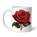 Casa si Gradina - Bucatarie si vesela - Cani si pahare - Cani si cesti - Cana alba personalizata, Trandafir rosu Cerul noptii, INOVATIX®. 330ml - Infinity.ro