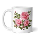 Casa si Gradina - Bucatarie si vesela - Cani si pahare - Cani si cesti - Cana alba personalizata, Trandafiri Amore, INOVATIX®. 330ml - Infinity.ro