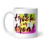 Casa si Gradina - Bucatarie si vesela - Cani si pahare - Cani si cesti - Cana alba personalizata, Trick or treat, INOVATIX®. 330ml - Infinity.ro