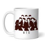Casa si Gradina - Bucatarie si vesela - Cani si pahare - Cani si cesti - Cana alba personalizata, Trupa BTS poza de grup, INOVATIX®. 330ml - Infinity.ro