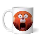 Casa si Gradina - Bucatarie si vesela - Cani si pahare - Cani si cesti - Cana alba personalizata, Turning Red Panda Mei speriat, INOVATIX®. 330ml - Infinity.ro