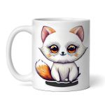 Casa si Gradina - Bucatarie si vesela - Cani si pahare - Cani si cesti - Cana alba personalizata, Vulpita pufoasa, INOVATIX®. 330ml - Infinity.ro