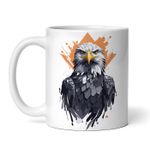 Casa si Gradina - Bucatarie si vesela - Cani si pahare - Cani si cesti - Cana alba personalizata, Vulturul cu solzi metalici, INOVATIX®. 330ml - Infinity.ro