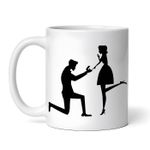 Casa si Gradina - Bucatarie si vesela - Cani si pahare - Cani si cesti - Cana alba personalizata, Wedding Vreau sa fii sotia mea, INOVATIX®. 330ml - Infinity.ro
