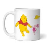 Casa si Gradina - Bucatarie si vesela - Cani si pahare - Cani si cesti - Cana alba personalizata, Winnie The Pooh si Piglet, INOVATIX®. 330ml - Infinity.ro