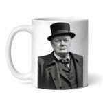 Casa si Gradina - Bucatarie si vesela - Cani si pahare - Cani si cesti - Cana alba personalizata, Winston Churchill, INOVATIX®. 330ml - Infinity.ro