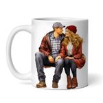 Casa si Gradina - Bucatarie si vesela - Cani si pahare - Cani si cesti - Cana alba personalizata, Invitatie Revelion Ramai cu mine, INOVATIX®. 330ml - Infinity.ro