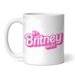 Casa si Gradina - Bucatarie si vesela - Cani si pahare - Cani si cesti - Cana alba personalizata, It's britney bitch, INOVATIX®. 330ml - Infinity.ro