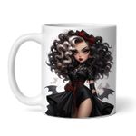 Casa si Gradina - Bucatarie si vesela - Cani si pahare - Cani si cesti - Cana alba personalizata, Papusa demon Abbey, INOVATIX®. 330ml - Infinity.ro