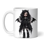 Casa si Gradina - Bucatarie si vesela - Cani si pahare - Cani si cesti - Cana alba personalizata, Papusa demon Allison, INOVATIX®. 330ml - Infinity.ro